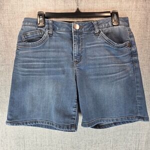 Democracy Ab Solution Denim Shorts Womens Size 10 Bermuda Comfort Stretch